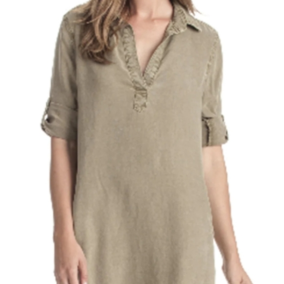 LaJu A-Line Shirt Dress size M - Picture 3 of 9